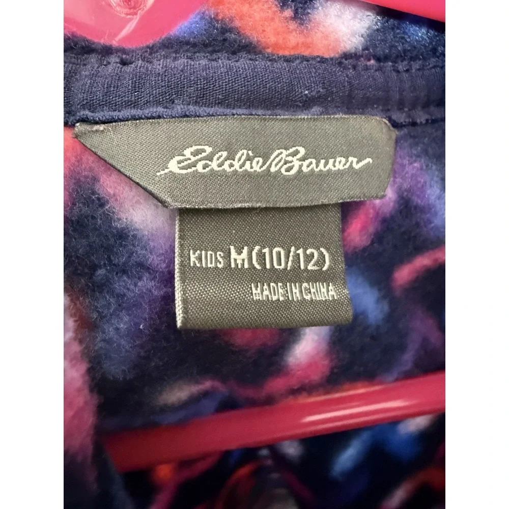 Eddie Bauer Youth 10/12 Medium 1/4 Zip‎ Fleece Pullover